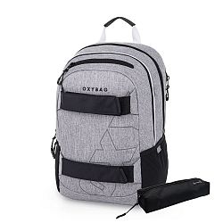 Set nahrbtnik in peresnica Oxybag Sport Melange Grey 2/1
