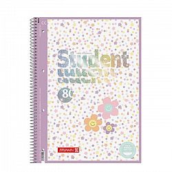 Spiralni zvezek A4 Črte Brunnen Happy Hippie