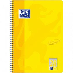 Spiralni blok A4+ karo Oxford Yellow