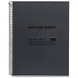 Spiralni zvezek A5 črte Miquelrius eko črn