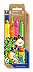 Barvice Staedtler Noris Junior Neon 4/1