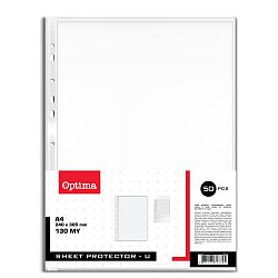 Vložna U mapa A4 Optima 130 mic 50/1