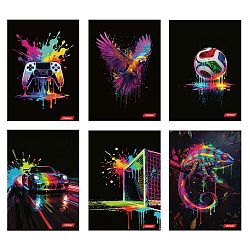 Zvezek A4 karo Target Art Splash 54L