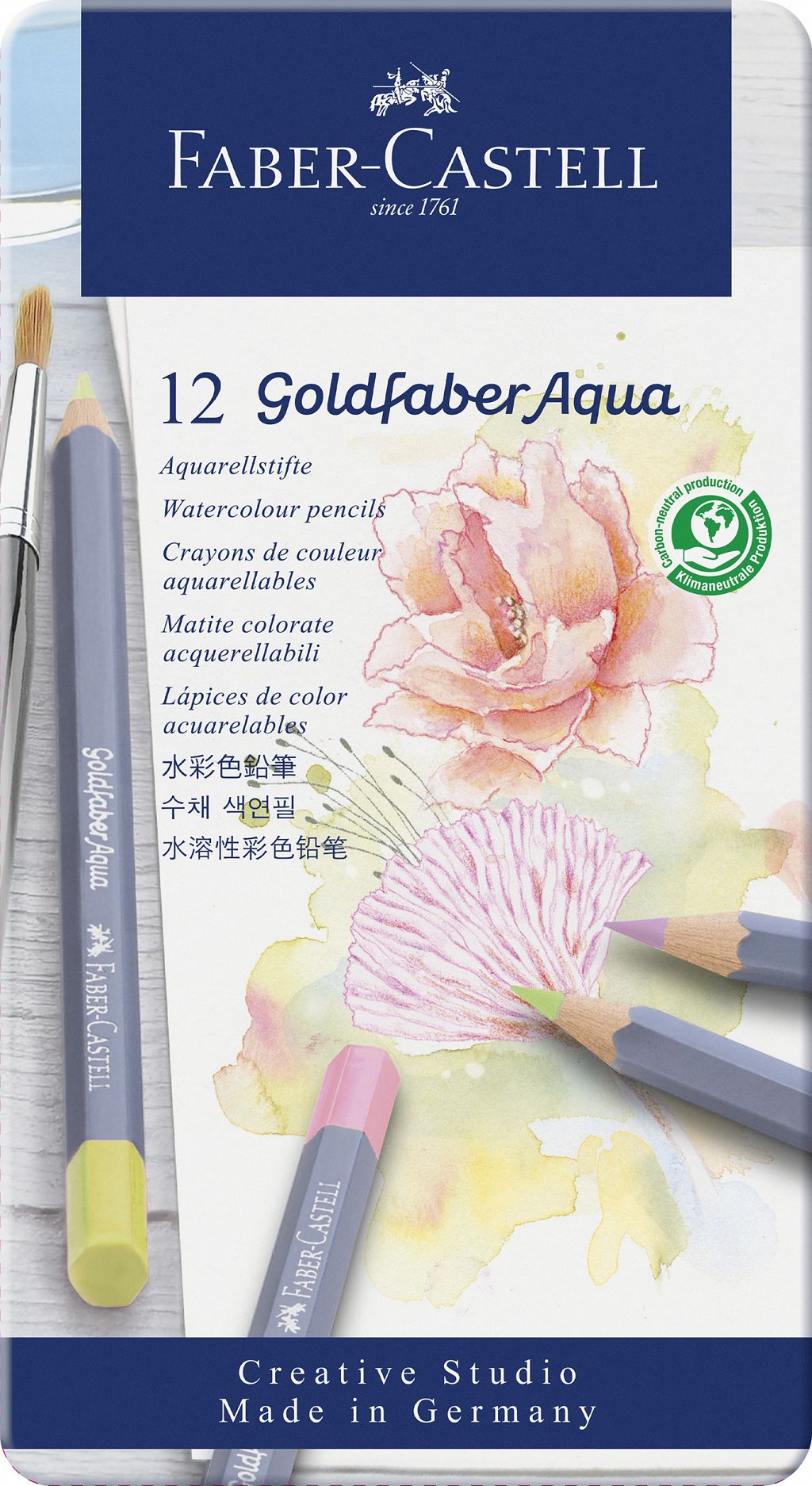 Barvice akvarelne FC Goldfaber Aqua Pastel 12/1