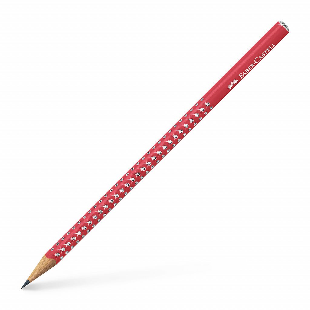 Svinčnik FC Grip Sparkle HB rdeč