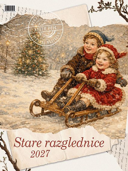 Koledar stenski 2027 JM Stare razglednice veliki