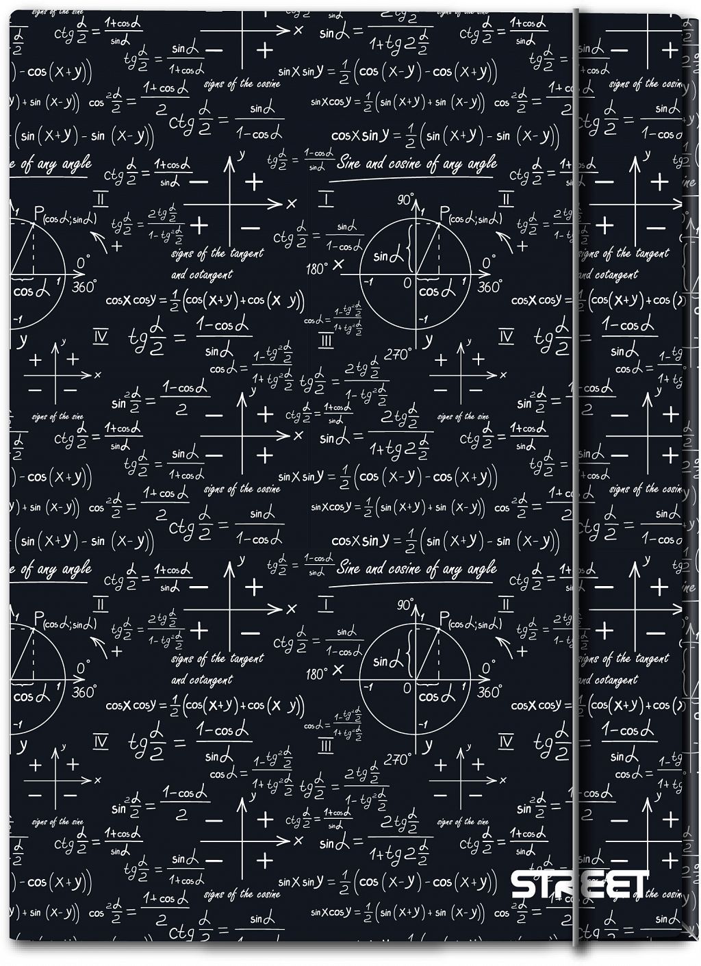 Mapa z elastiko A4 1cm Street Math