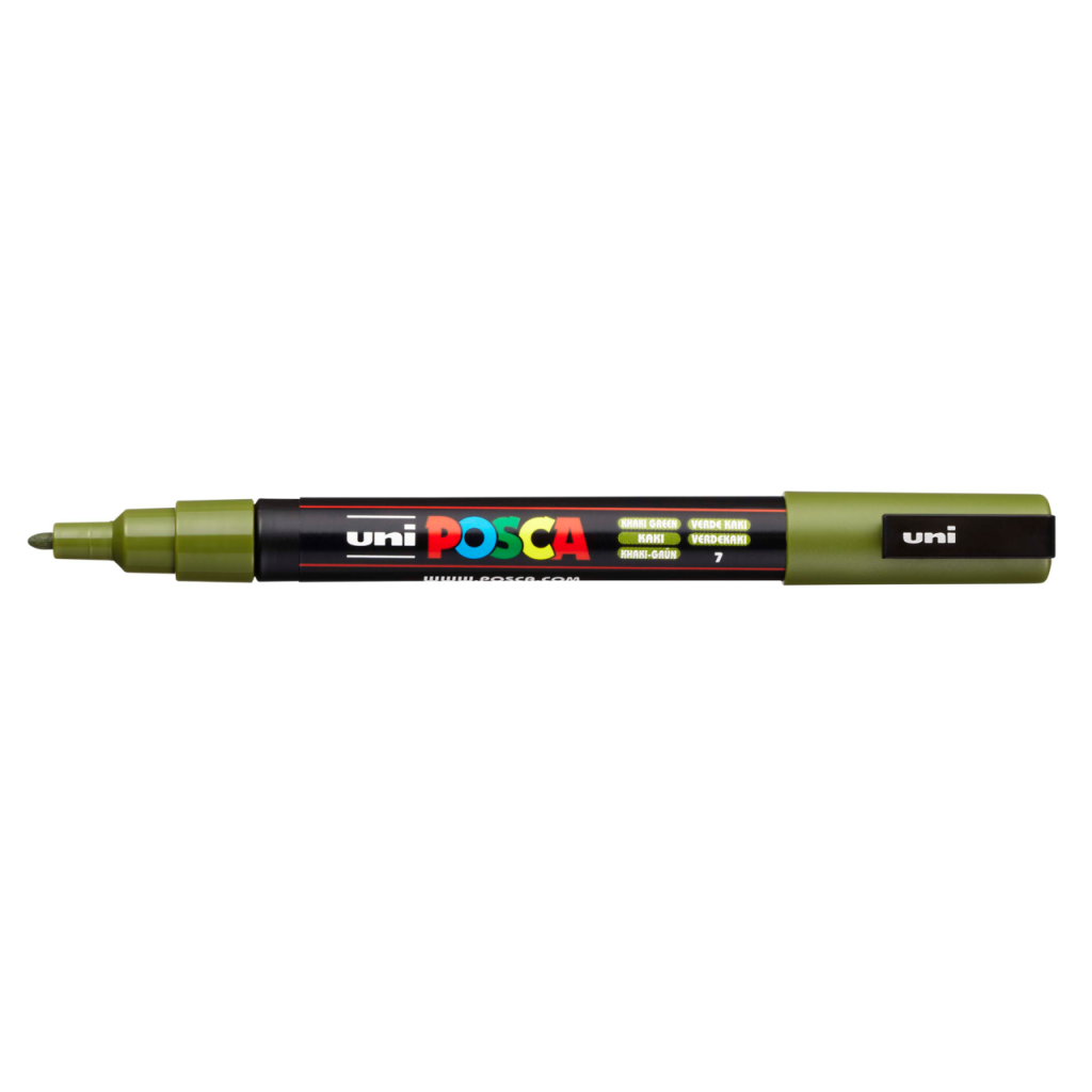 Marker Posca PC-3M Kaki zelen