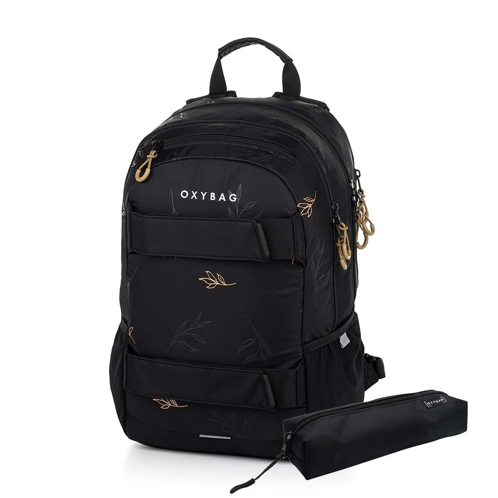 Šolski nahrbtnik OXYBAG Oxy Sport Flowers + peresnica