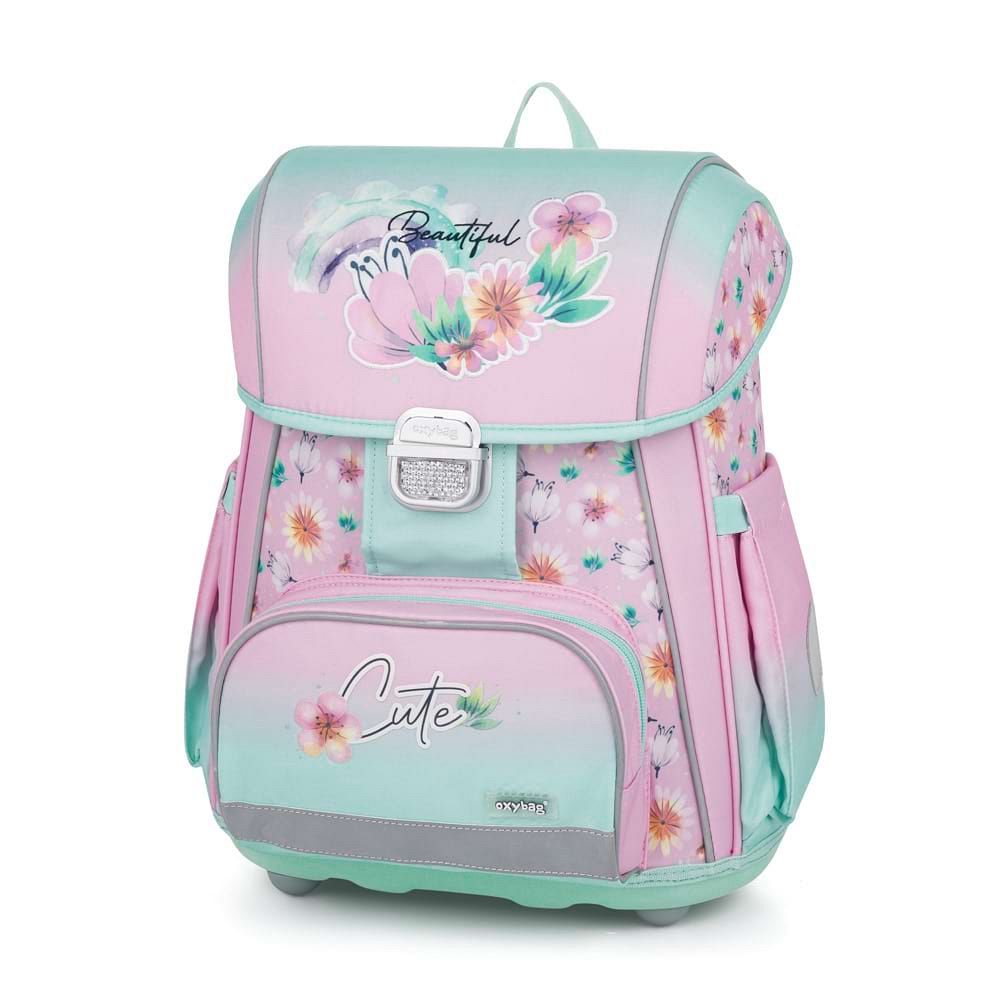 Šolska torba ABC Oxybag Premium Flowers