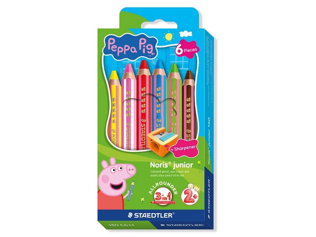 Barvice Staedtler Noris Junior 3v1 Pujsa Pepa 6/1