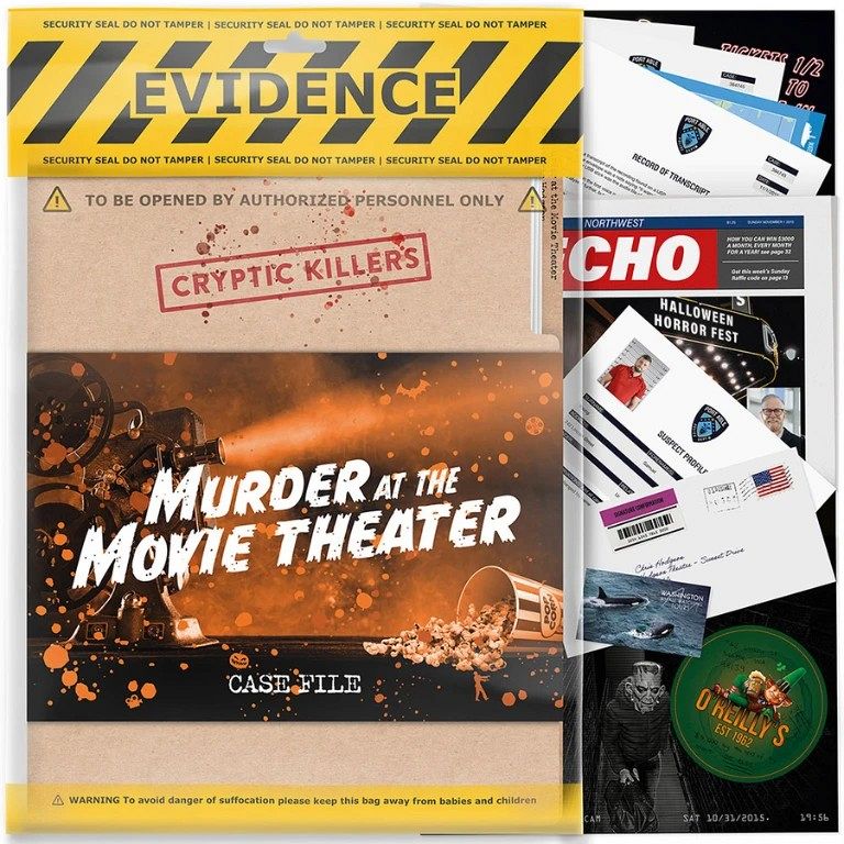 Družabna igra Murder at the Movie TheaterDružabna igra Murder at the Movie Theater