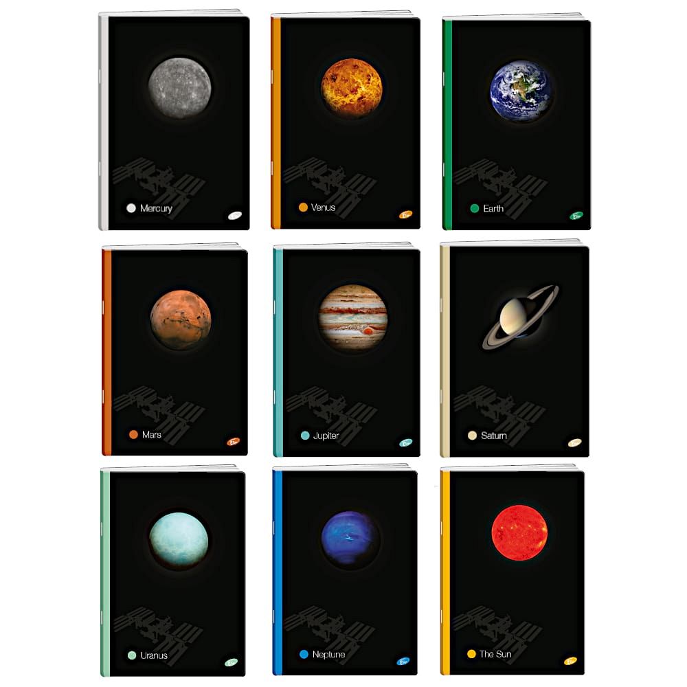 Zvezek A4 visoki karo Planeti 54L