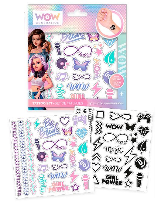 WOW Tattoo set