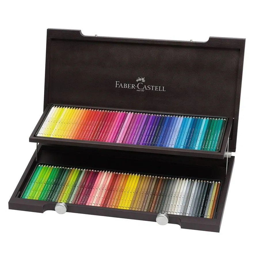 Barvice akvarelne Faber-Castell Albrecht Dürer 120/1 v lesenem kovčku