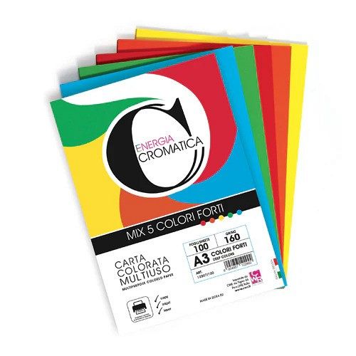 Barvni papir CWR A3 160g 100/1 Intenziv