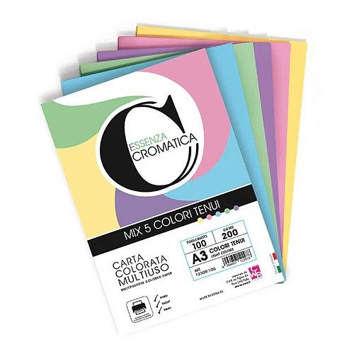 Barvni papir CWR A3 200g 100/1 Pastel