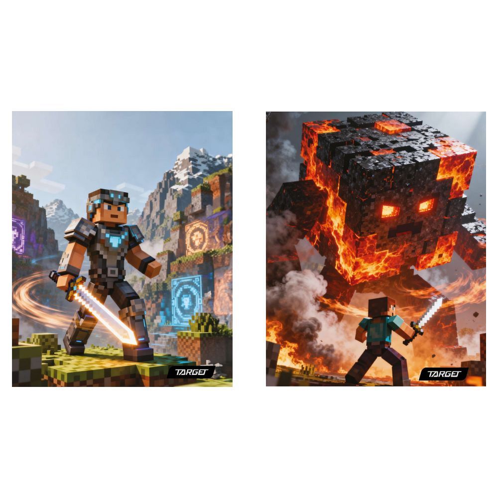 Beležka A6 črte Target Gamer