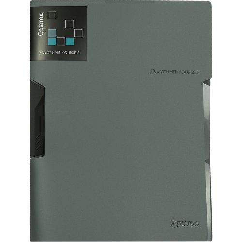 Mapa Clip A4 s pregradami Optima Siva