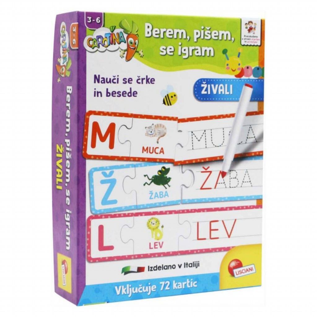 Didaktična igra Berem, pišem, se igram