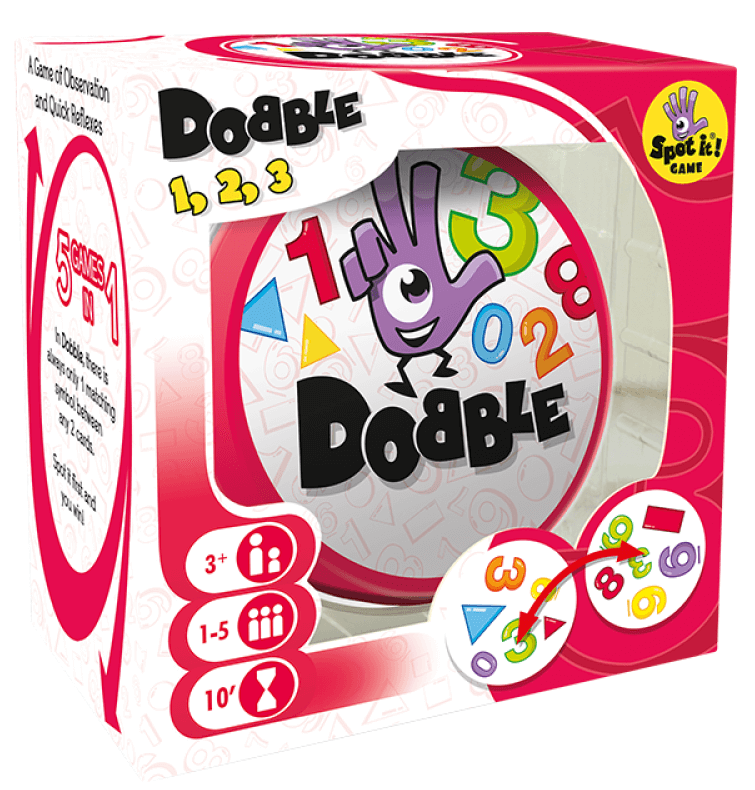 Dobble 1 2 3 – poučna družabna igra za najmlajše
