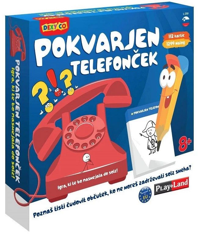 Družabna igra Pokvarjen telefonček