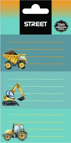 Etikete za zvezke Street 9/1 Construction
