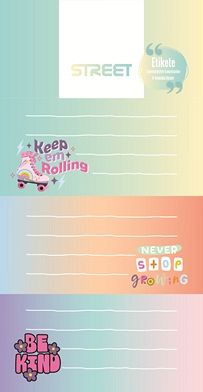 Etikete za zvezke Street Girls 9/1