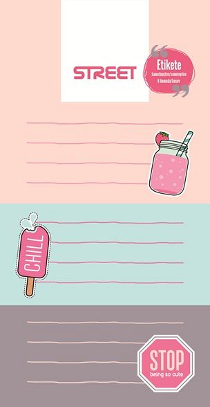 Etikete za zvezke Street Good Vibes 9/1