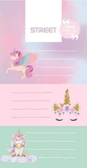 Etikete za zvezke Street Lovely Tale 9/1