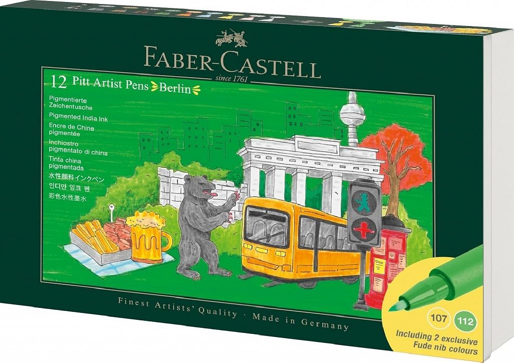 Tuš flomastri Faber-Castell Pitt Artist Pen Berlin 12/1