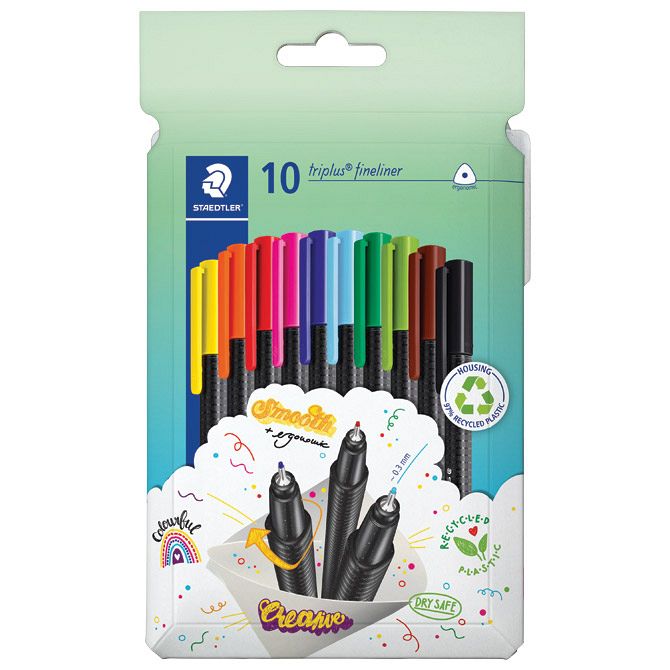 Fineliner Stabilo Triplus Color 334 set 10/1