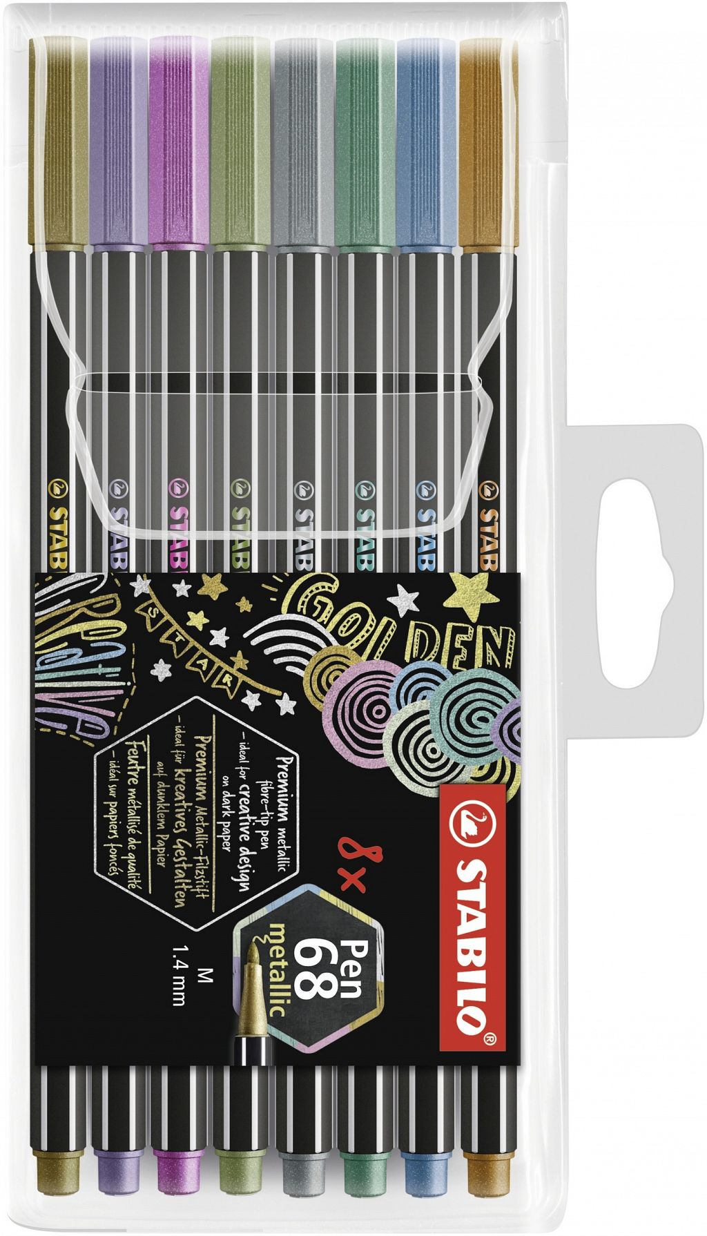 Flomastri Stabilo Pen 68 Metallic set 8/1