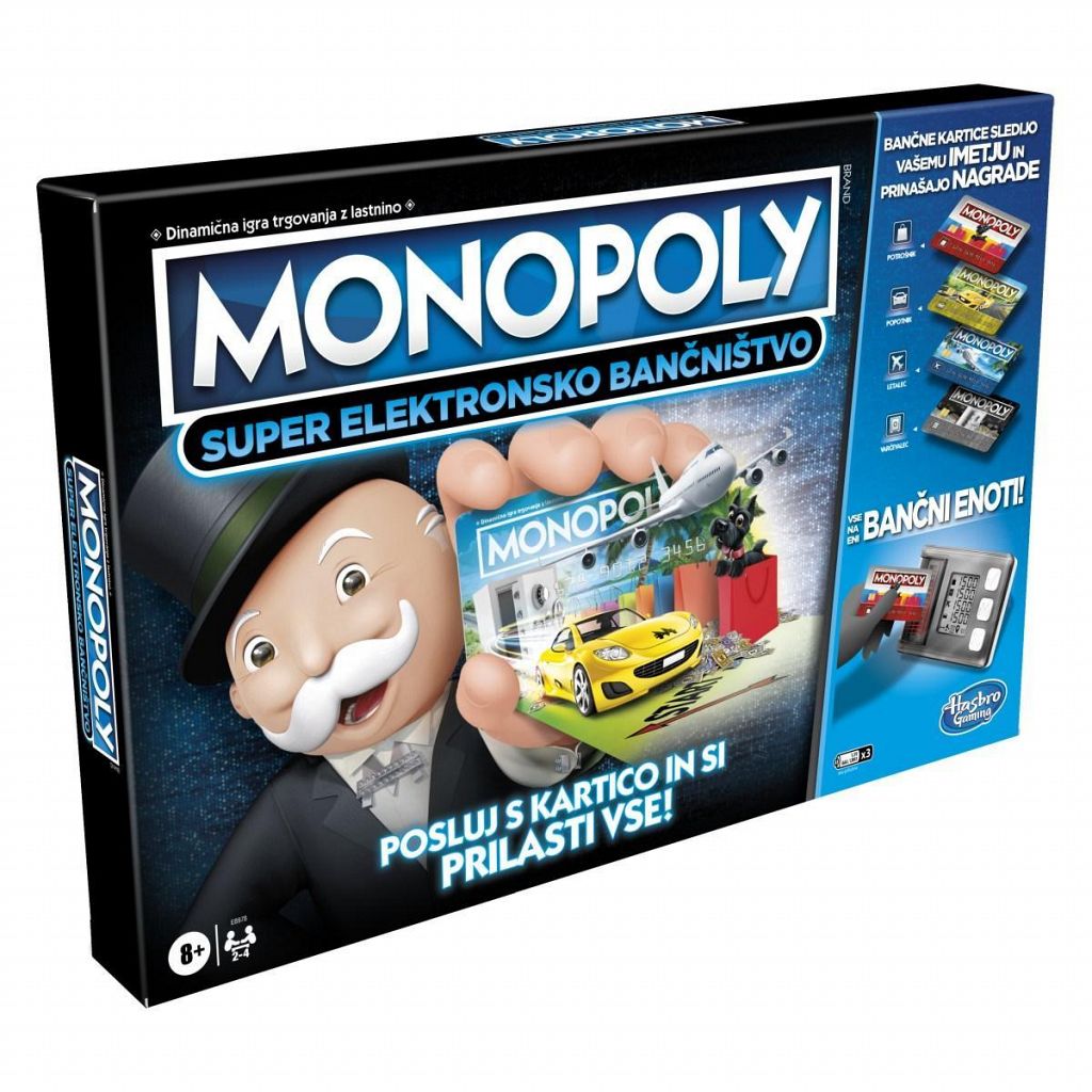 Družabna igra Monopoly Super Elektronsko Bančništvo igralna plošča