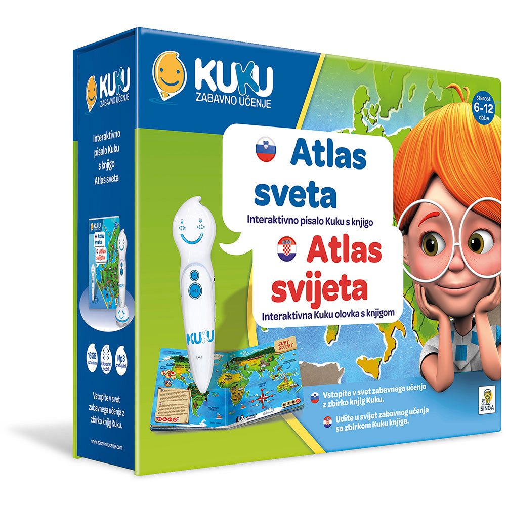 Interaktivni komplet Kuku - Atlas sveta