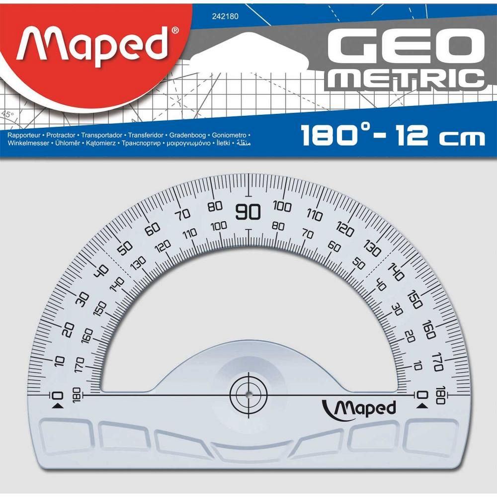 Ravnilo kotomer Maped 12cm 180°