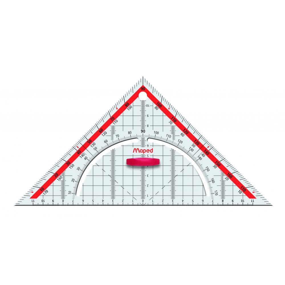 Geotrikotnik Maped Technic 26cm z držalom