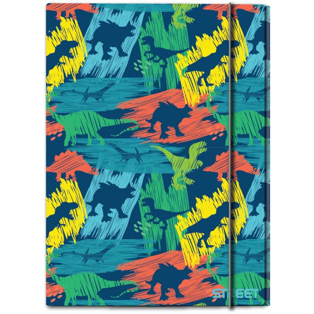 Mapa z elastiko A4 1cm Street Dino