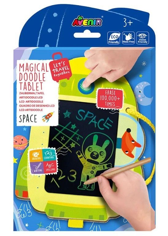 Kreativni set LCD risalna tabla Vesolje