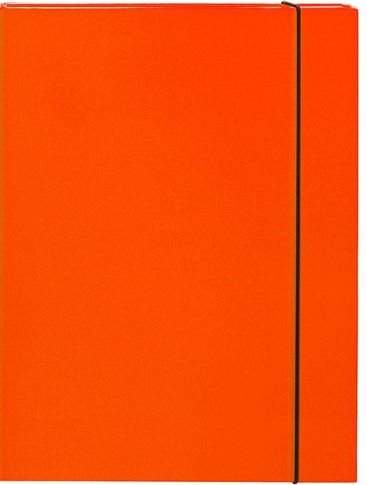 Mapa škatla z elastiko A4 Optima 3 cm oranžna