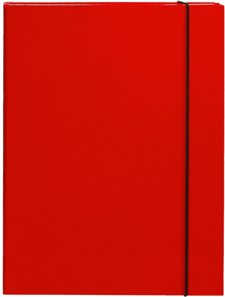 Mapa škatla z elastiko A4 Optima 3 cm rdeča