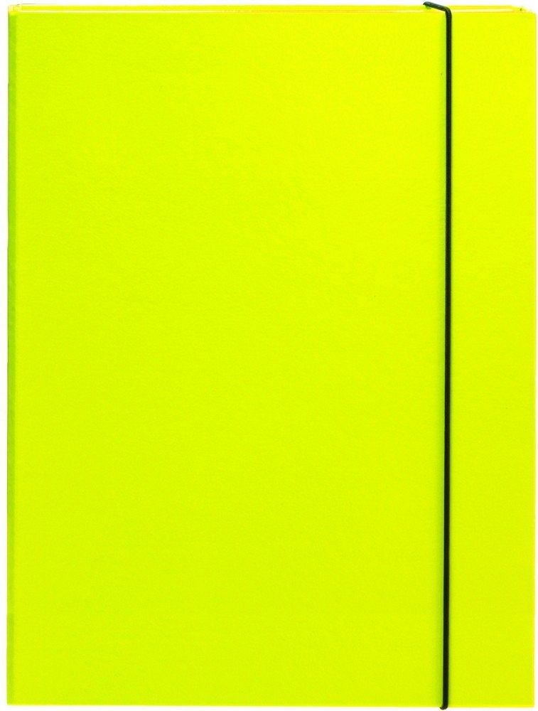 Mapa škatla z elastiko A4 Optima 3 cm rumena