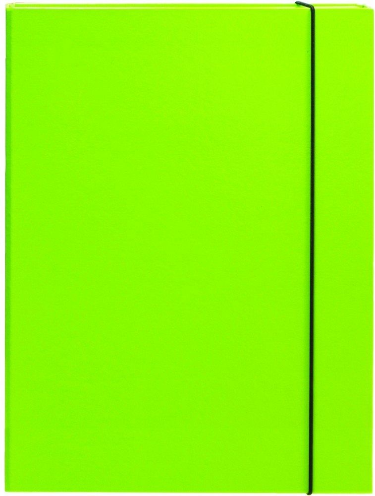 Mapa škatla z elastiko A4 Optima 3 cm zelena