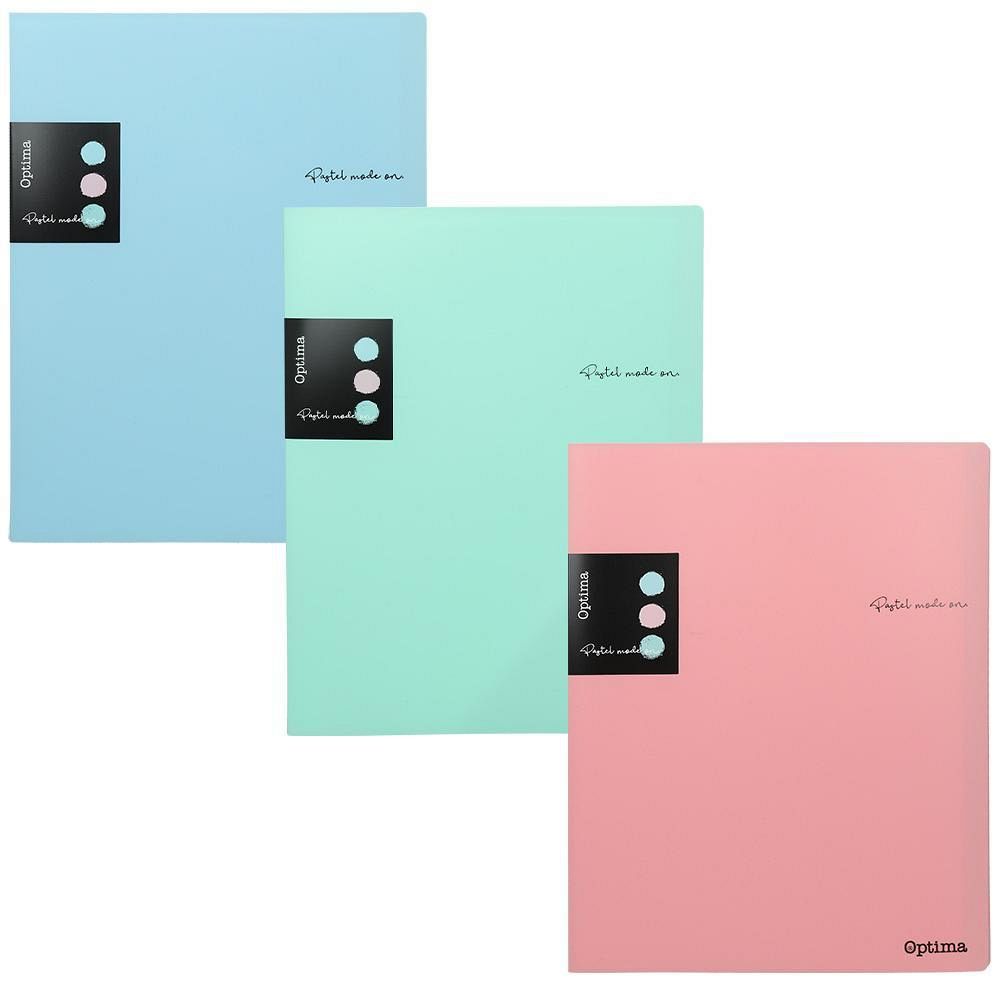 Mapa z vložnimi mapami A4 Optima Pastel 20/1