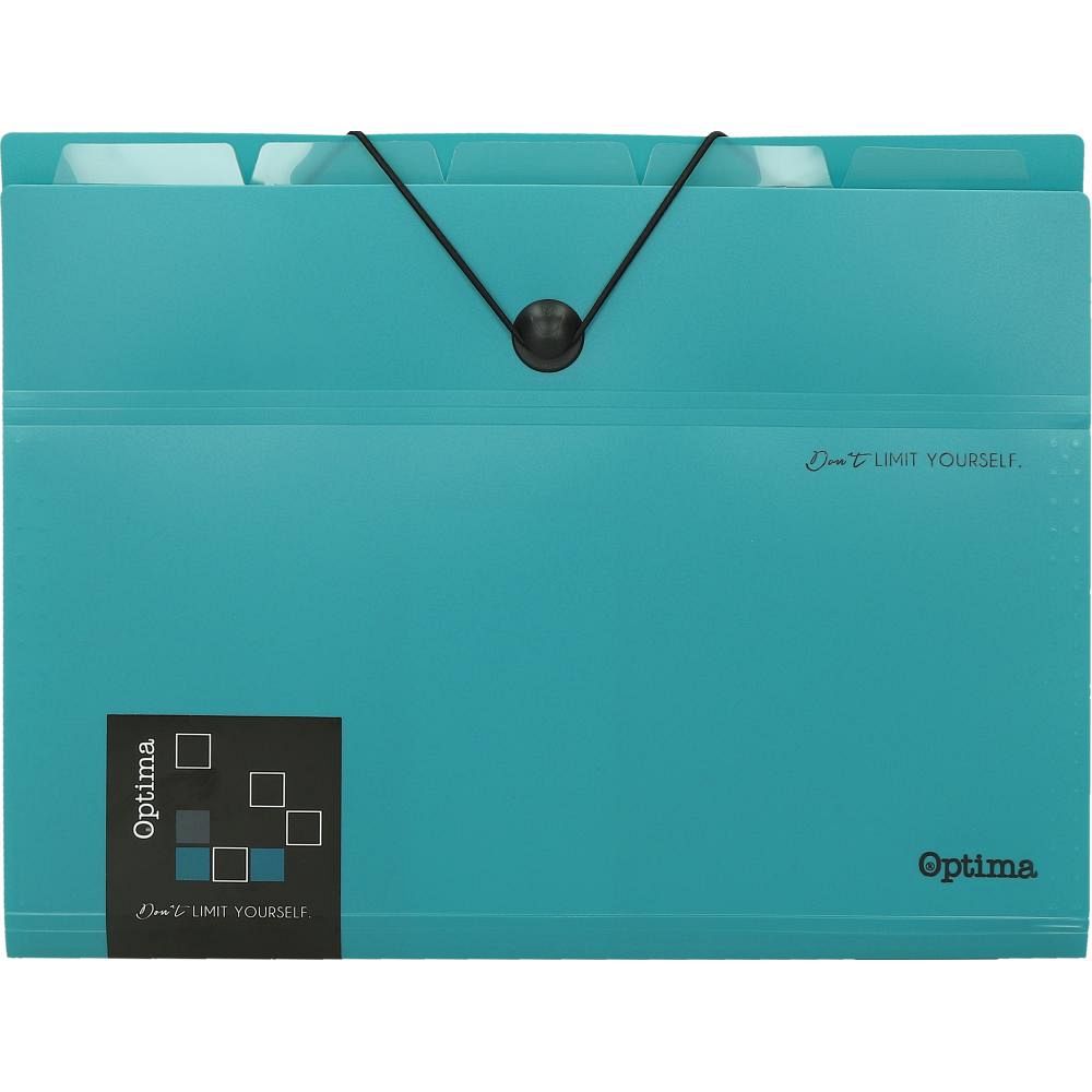 Mapa za dokumente A4 5P Optima Office Petrolej