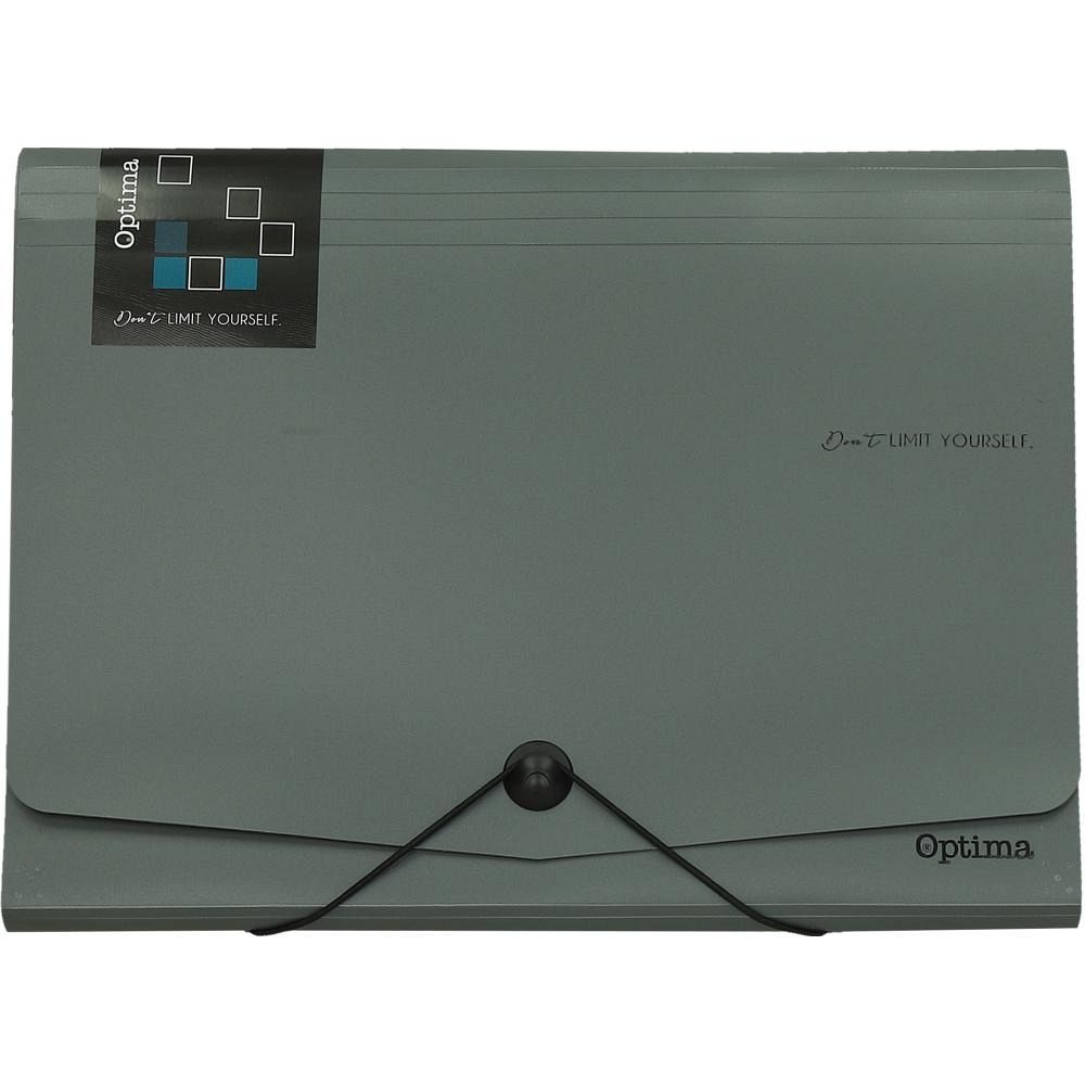 Mapa za dokumente A4 12P Optima Office Siva