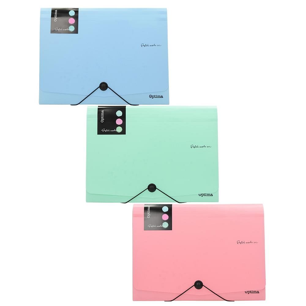 Mapa za dokumente A4 12P Optima Pastel