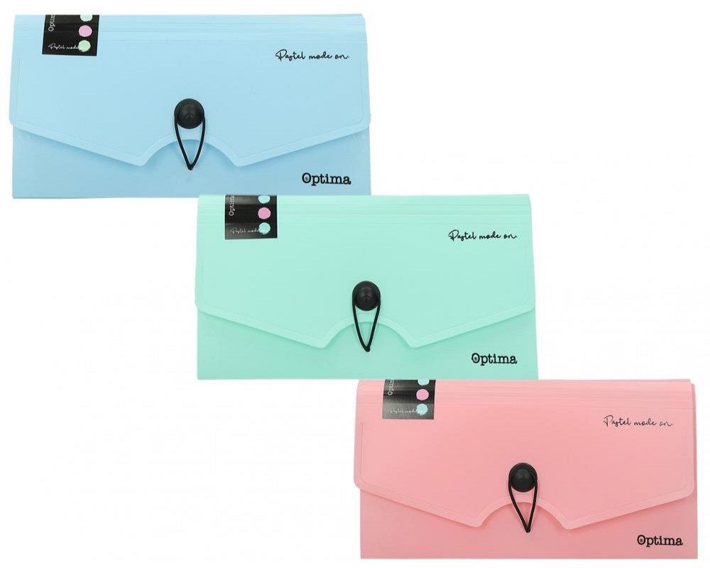 Mapa za račune B6 Optima Pastel