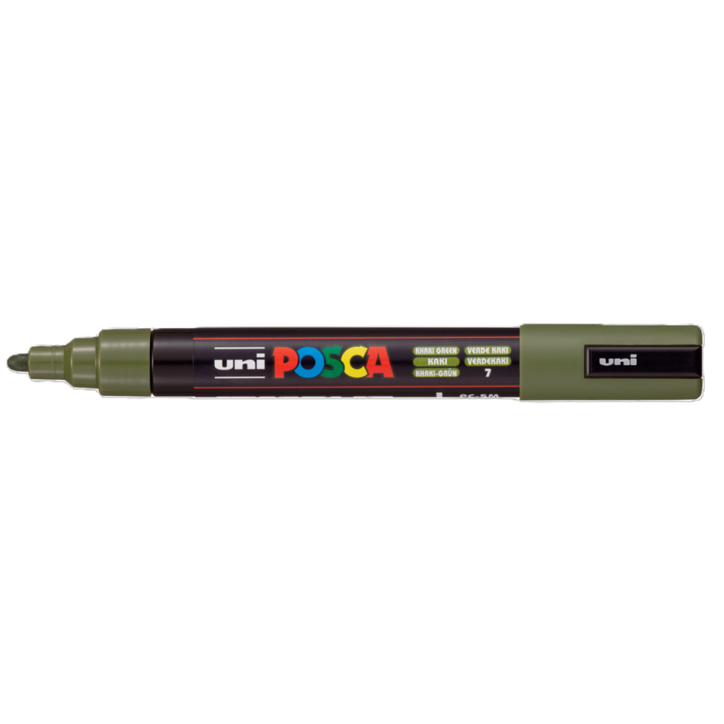Marker Posca PC-5M Kaki zelen