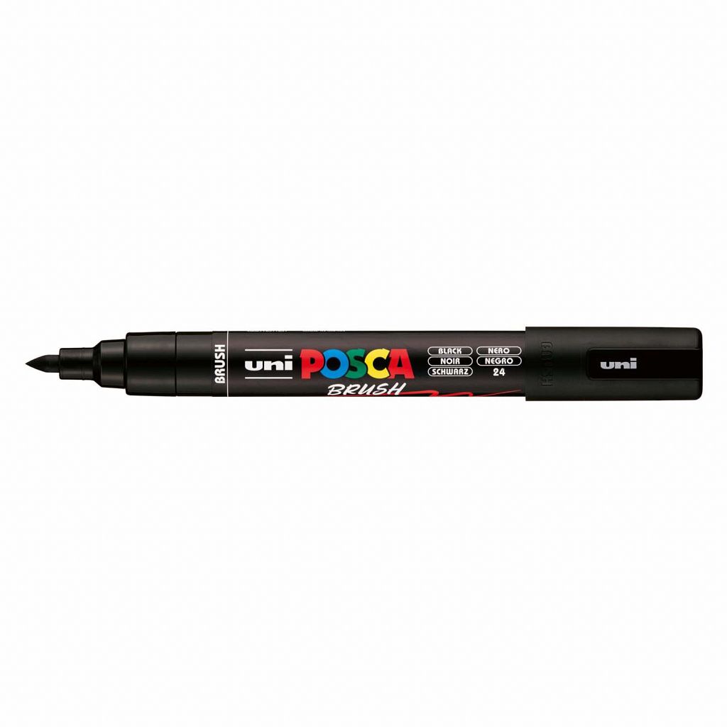 Marker Posca Brush PC-5BR Črn